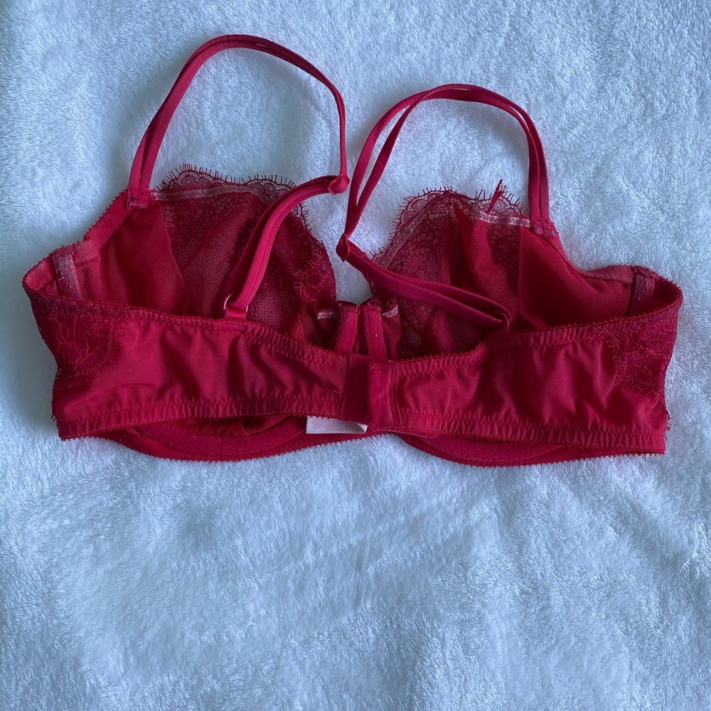 Red Lace Victoria’s Secret Bra - image 2